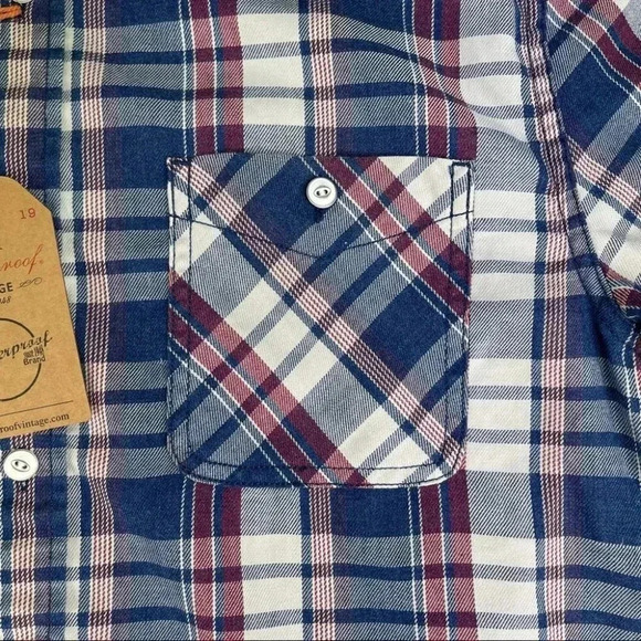 Weatherproof Vintage Burnout Patriot Men’s Flannel - Picture 8 of 10